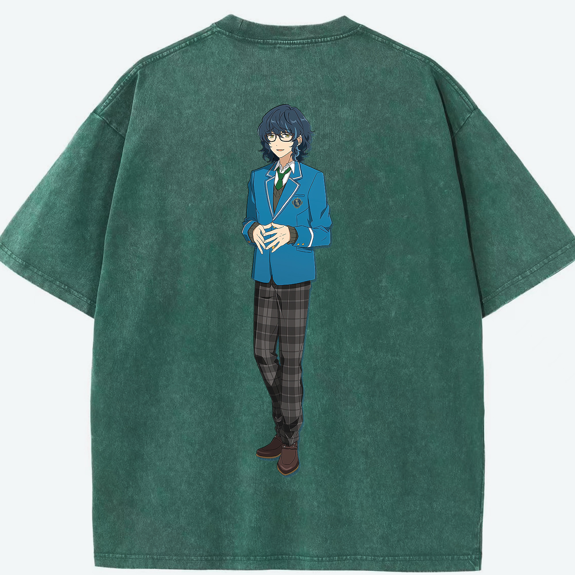 （画像用） あんさんぶるスターズ! Ensemble Stars 綿100% ヴィンテージ風 半袖Tシャツ（背面プリント）
